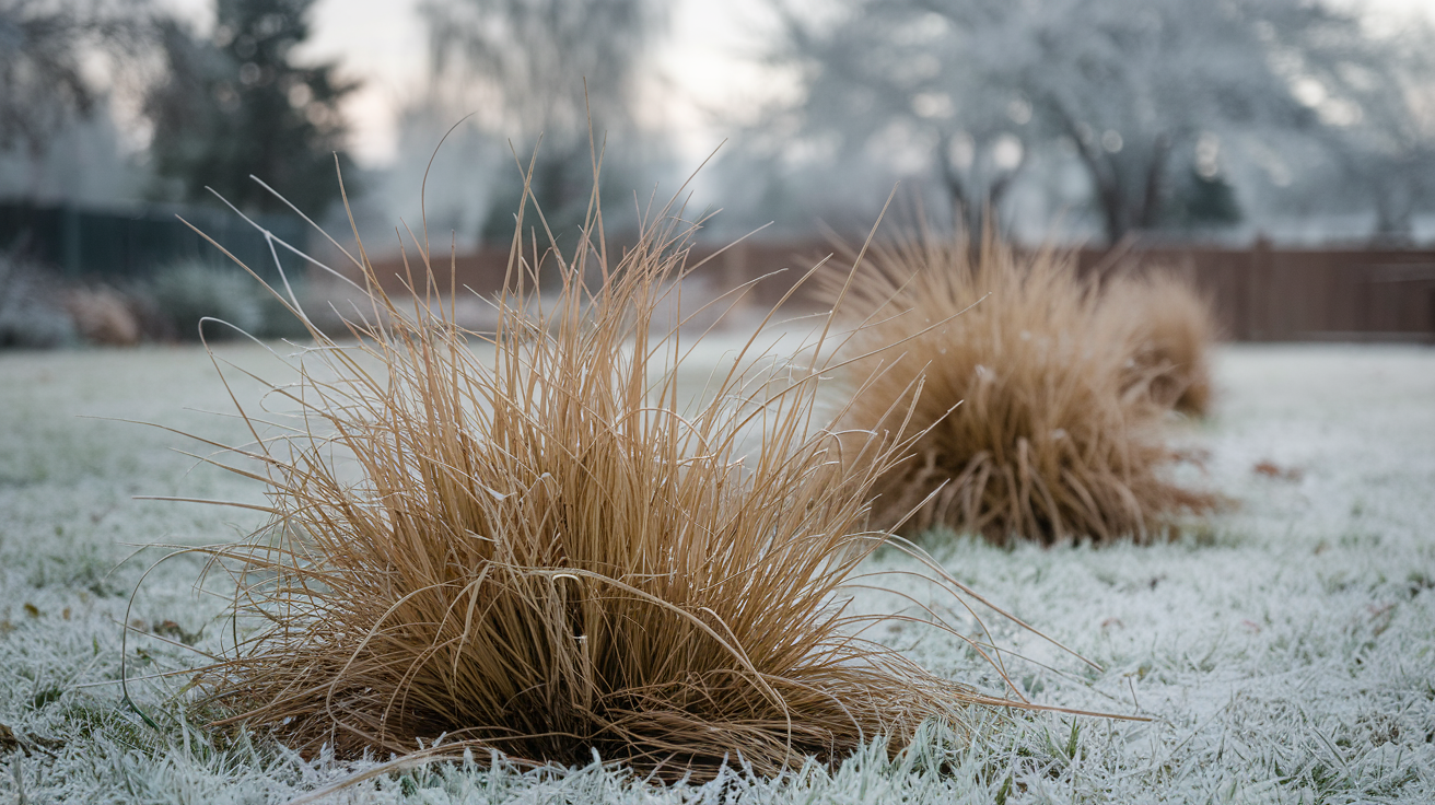 Bermuda grass in winter dormancy