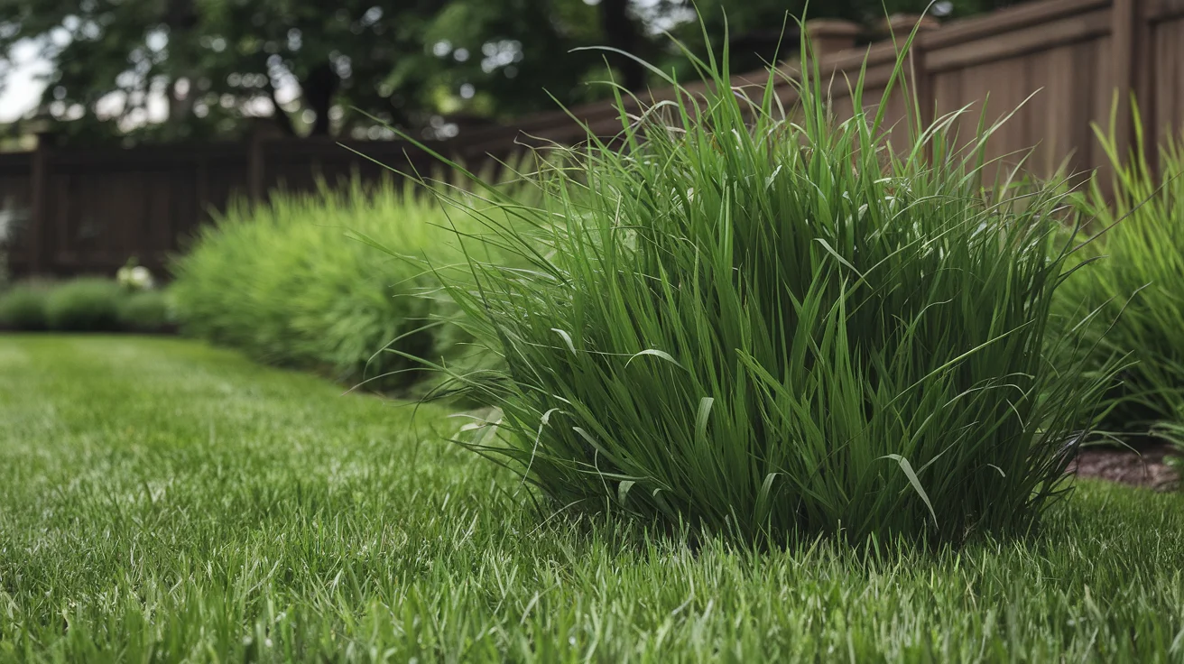 Beautiful Tall Fescue lawn, deep green, dense turf