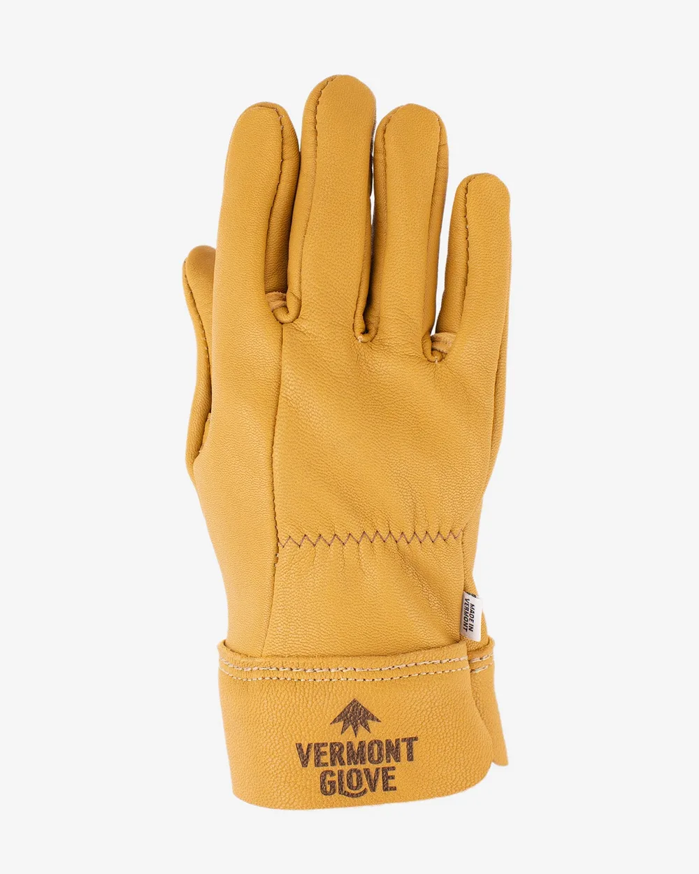 Vermont Glove Flatlander summer-weight goatskin work glove, hand-sewn in Randolph, Vermont