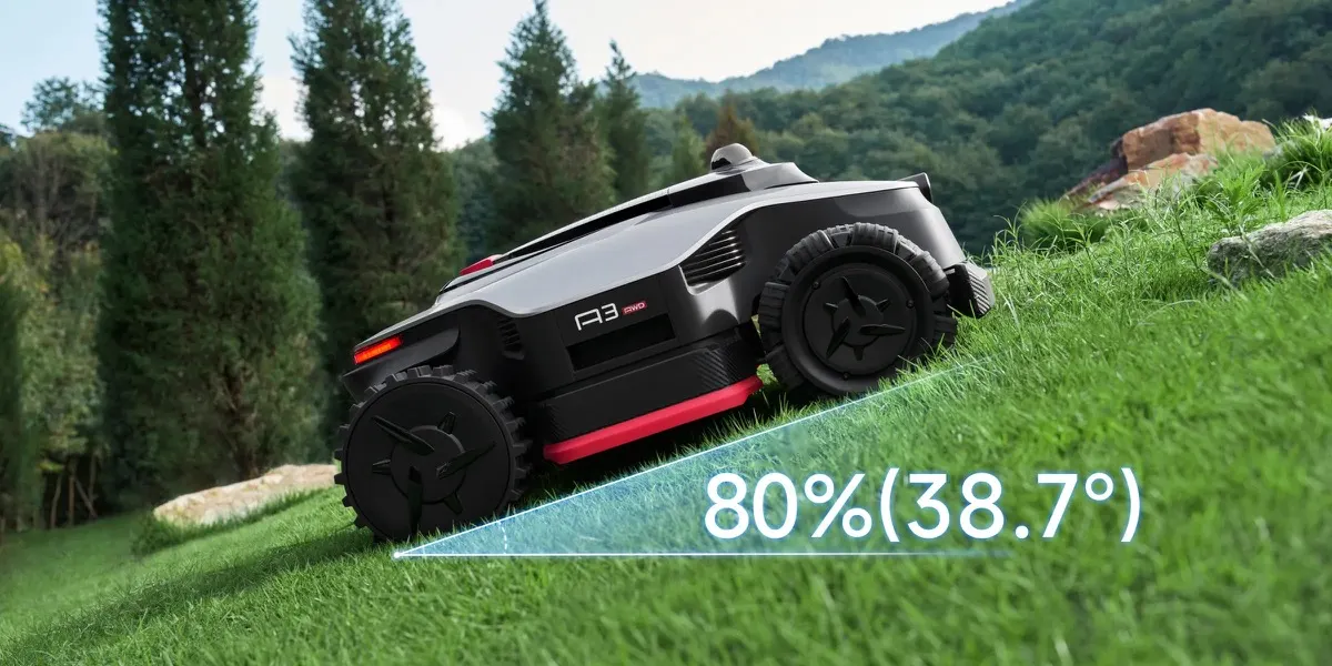 Dreame A3 AWD Pro on rough terrain