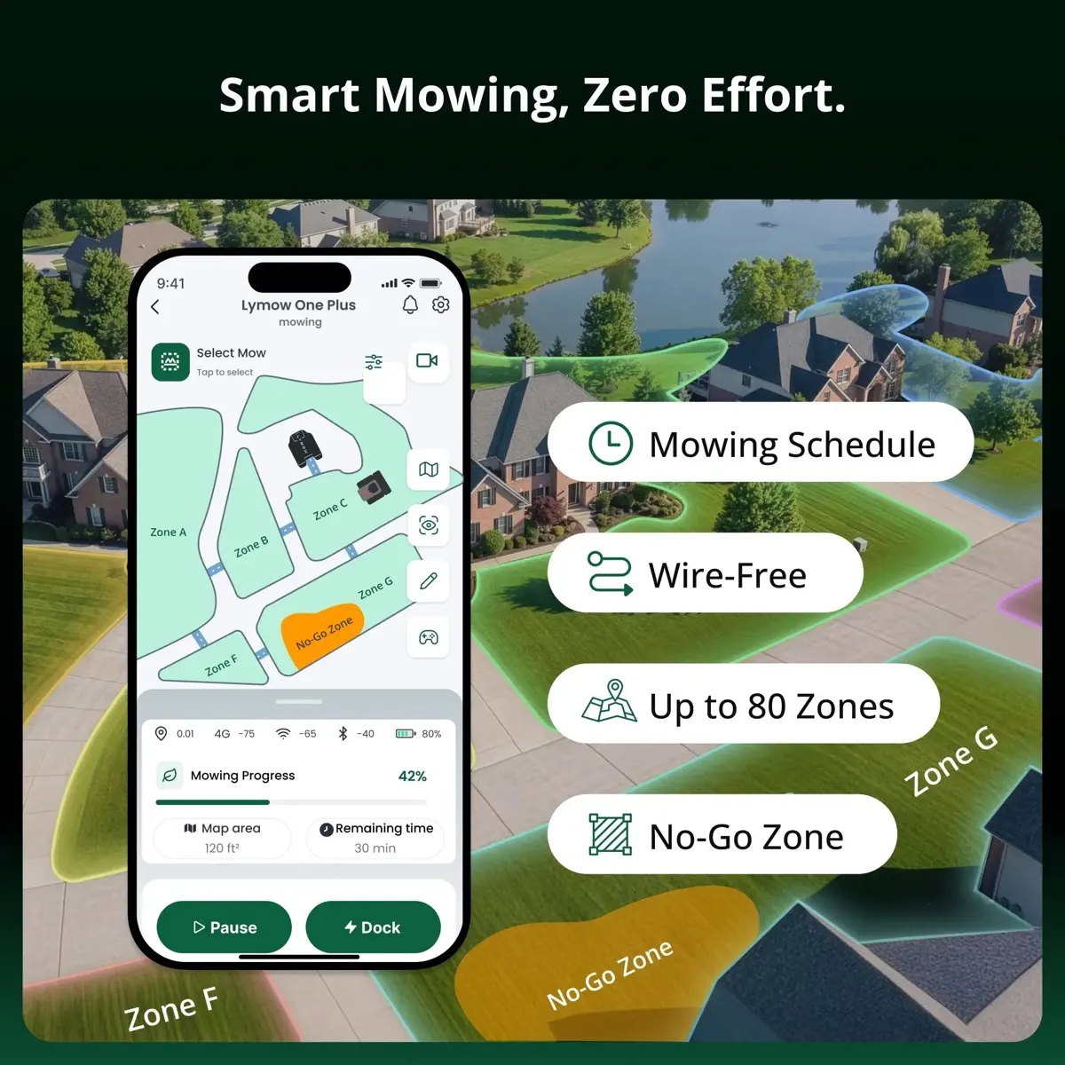 Lymow One Plus mobile app interface