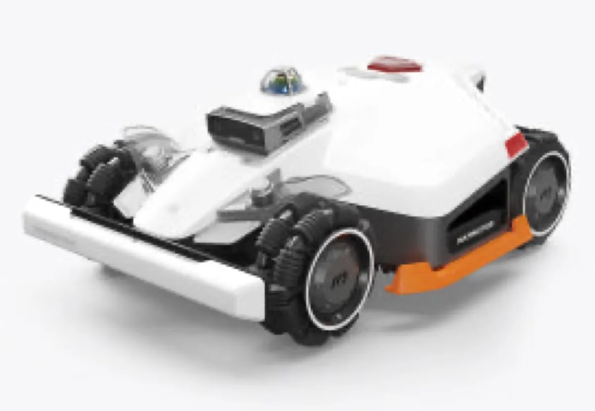 Mammotion LUBA 2 AWD on a residential lawn
