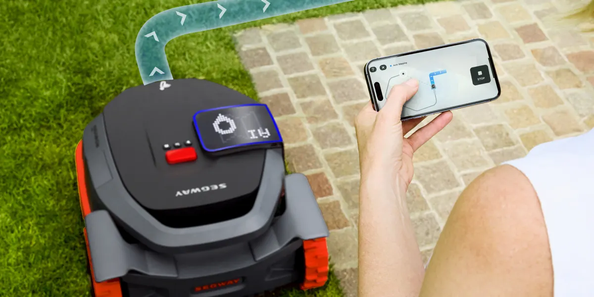 Segway Navimow X350 AI mapping interface