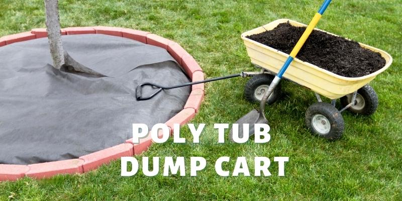 poly tub dump cart