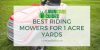best riding mowers for 1 acre yards