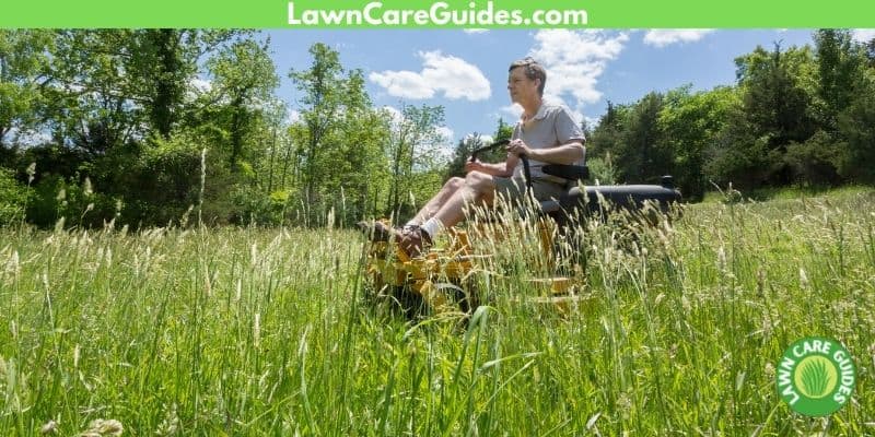 use commercial zero-turn mowers in fields