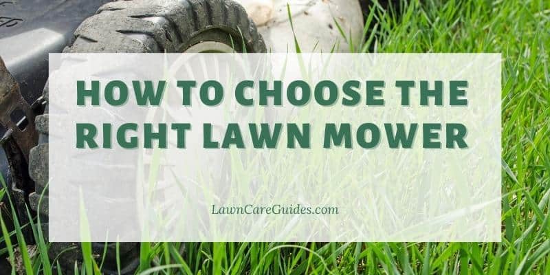 how to choose the right lawn mower